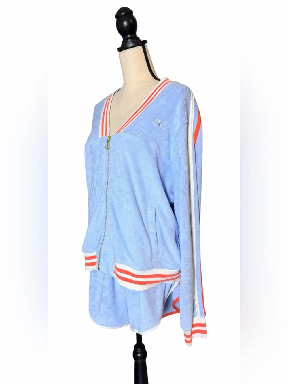 Champion LIFE Imperial Terry Cloth Warm-Up Jacket & Lounge Short Matching Set